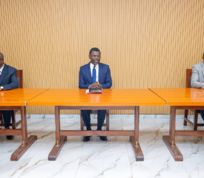 Assemblée nationale : Le Président Joseph Fifamin Djogbénou échange avec le Bureau du syndicat du personnel