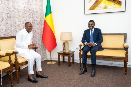 Audience à l’Assemblée nationale : Le préfet Laurent ZOMAÏ présente ses civilités au président Joseph DJOGBÉNOU